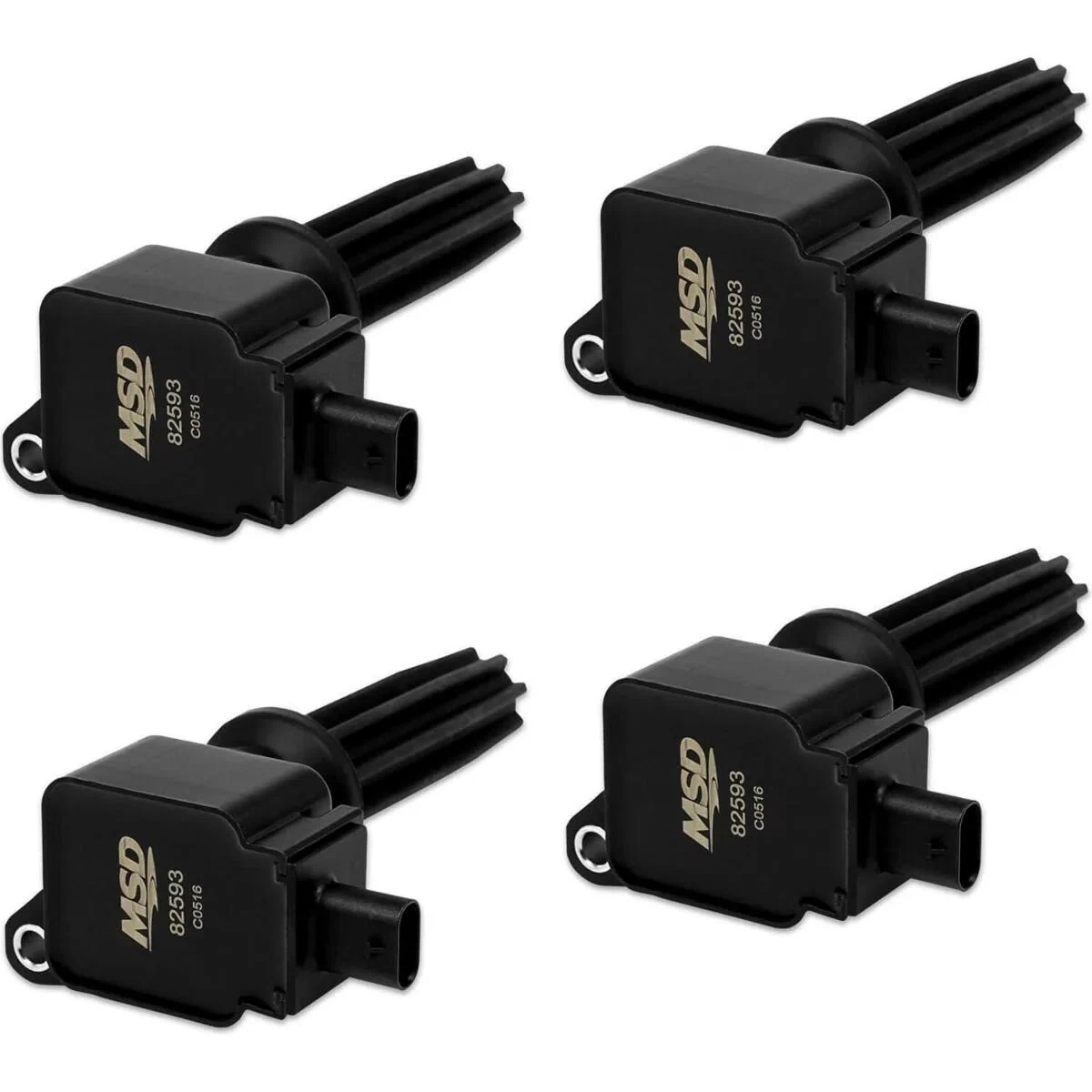 MSD Ignition Coils 2012-2019 Ford 2.0L_2.3L Ecoboost engines Black 4Pack 825943